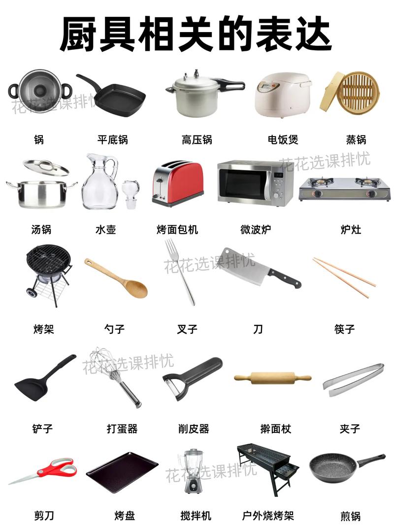 从厨房开始的启蒙 学习厨具单词让孩子轻松掌握日常生活用语